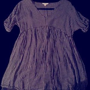 Entro Black and White Checkered Boutique Shirt
